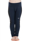 kids riding tights navy front