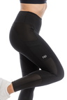 silicone riding tights black knee up