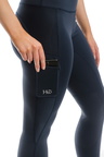 silicone riding tights navy side