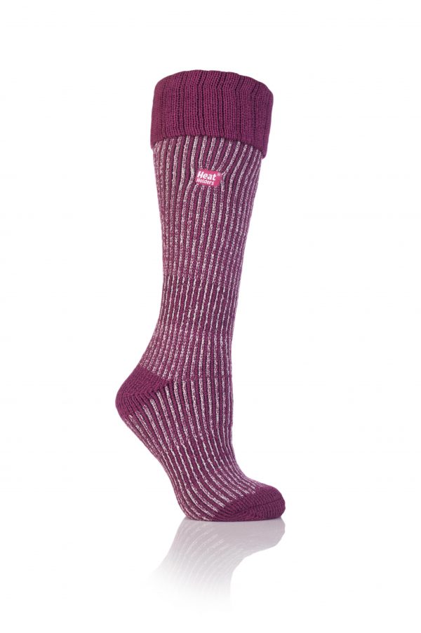 Begonia Pink Ladies HH Pin Stripe Boot Sock.