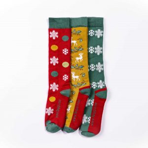 toggi-womens-christmas-three-pack-socks-green-red-mustard