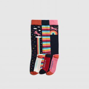 Womens rainbow unciorn socks (1)
