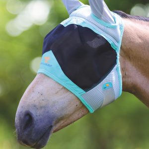 air motion fly mask with ears AQUA