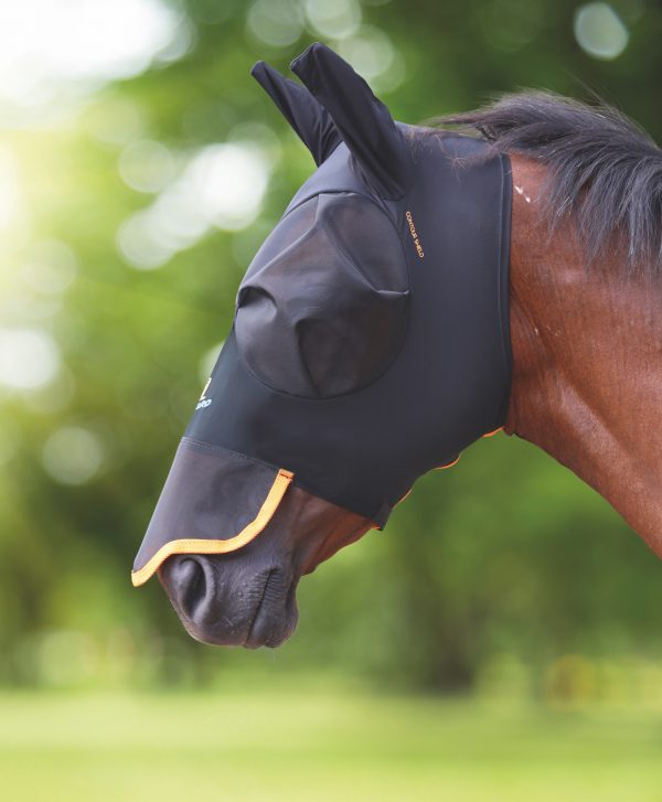 strech fly mask with nose