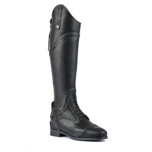 The Constantina is a stylish, comfortable and affordable tall leather riding boot, available is range of foot sizes and calf width fittings